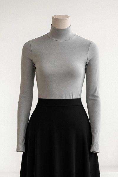 Dik Yakalı Parmak Geçmeli Oysho Bady Gri