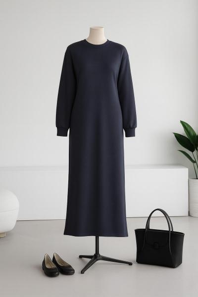 Salaş Basıc Aysho Elbise Füme