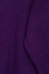 Sıfır Yaka Basıc Triko Tunik Mor