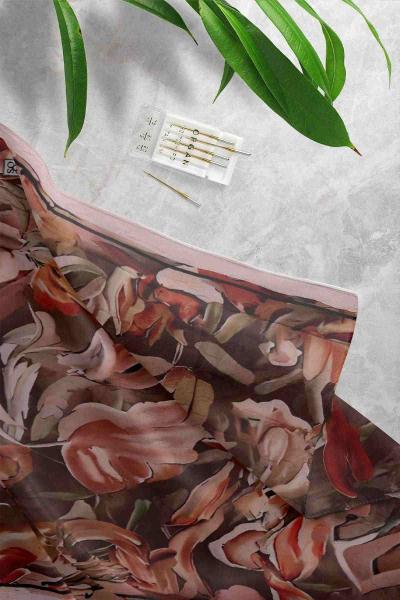 Krash Desenli Şal Bej