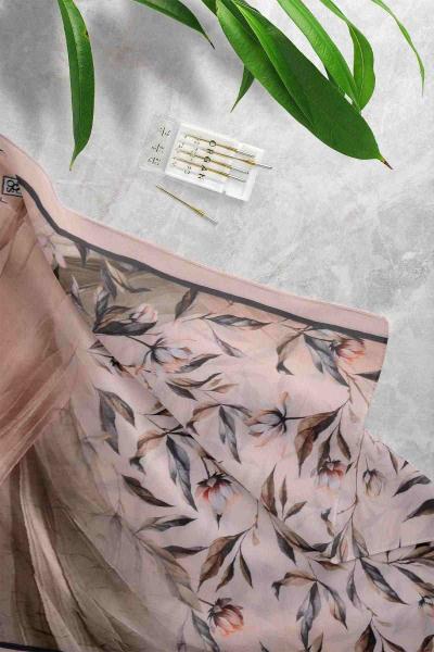 Krash Desenli Şal Bej