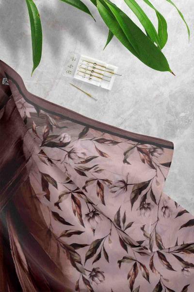 Krash Desenli Şal Sütlü Kahve