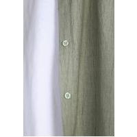 Kırışık Kumaş Şalvar Pantolonlu Takım_Yeşil
