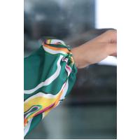 Önü Patlı Desenli Elbise_Benetton
