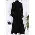 Taş Detaylı Kimonolu Elbise Takım_Siyah