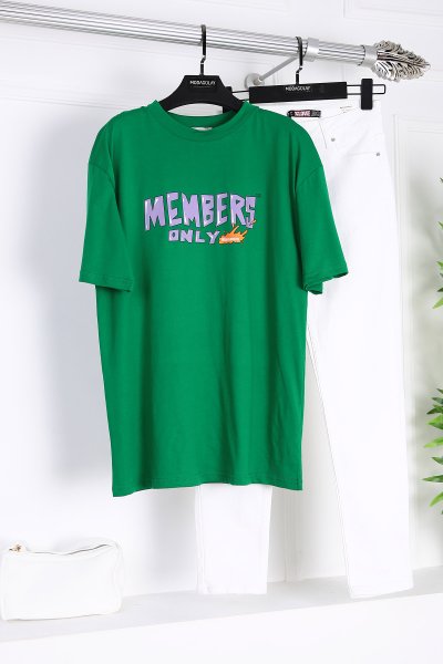 Members Baskılı T-Shirt_Benetton